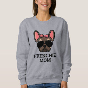 Sweatshirt Brown Tan Femme Français Bulldog Frenchie Chien Ma