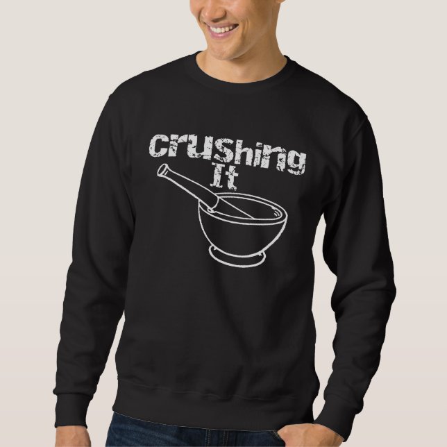 Sweatshirt Broyer Le Mortier Et Le Foodie De Pilon (Devant)