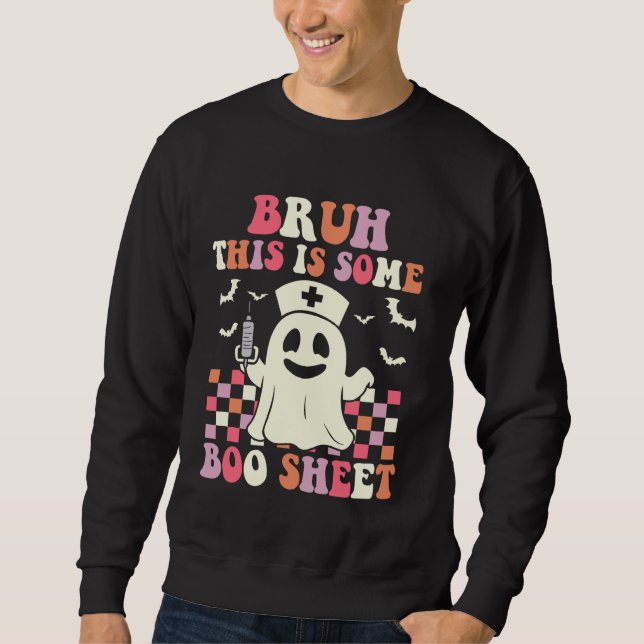 Sweatshirt Bruh C'Est Une Feuille De Boite Drôle Halloween Su (Devant)
