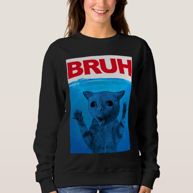 Sweatshirt Bruh meme dire frère saluer Ados garçons Bruh (Devant)