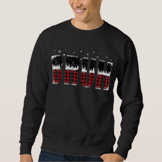 Sweatshirt Bruh Noël Forêt Arbres Mème Drôle Enthousiaste