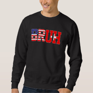 Sweatshirt Bruh USA Suisse Pays Drapeau Américain Suisse G