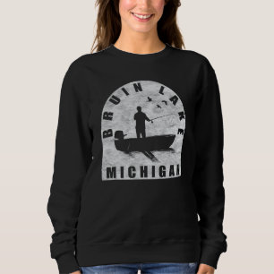 Sweatshirt Bruin Lake Fishing Michigan