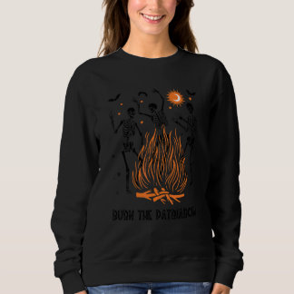 Sweatshirt Brûler Le Patriarcat Squelette De Danse Féministe 