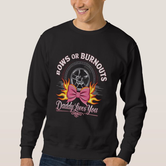 Sweatshirt Brûlures Ou Vaches Papa Vous Aime Genre Révéler An (Devant)