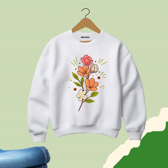 Sweatshirt Brunch floral (Créateur téléchargé)