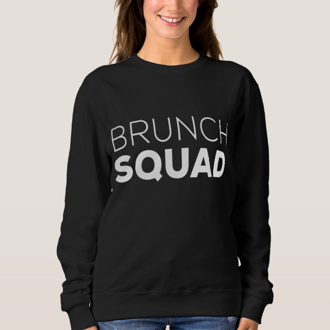Sweatshirt Brunch Squad Brunch Squad Petit Déjeuner Date (Devant)