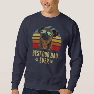 Sweatshirt Brussels Griffon Meilleur Chien Papa Jamais Retro 