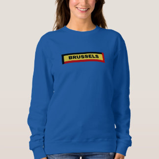 Sweatshirt Bruxelles en Belgique Drapeau couleurs