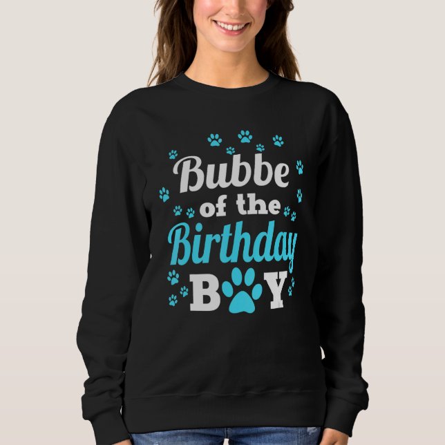 Sweatshirt Bubbe De L'Anniversaire Chien Chien Paw Anniversai (Devant)