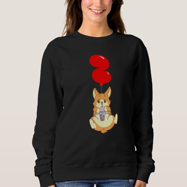 Sweatshirt Buble Thé Hamster 2e anniversaire Enfants Balloon  (Devant)