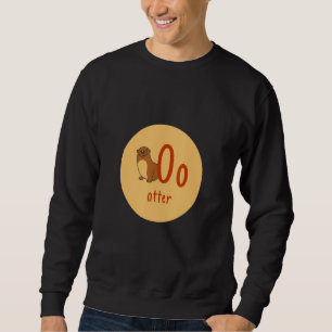 Sweatshirt Buchstaben des deutschen Alphabets O Otter