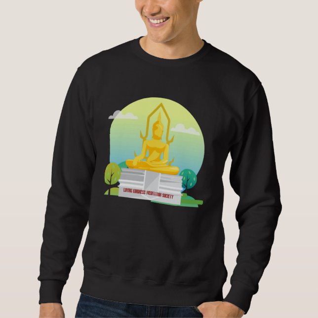 Sweatshirt Buddha Mindfulness Buddhist Gautama Buddhism Lovin (Devant)