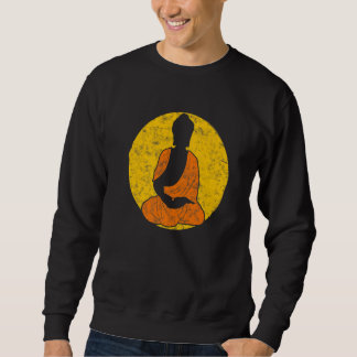 Sweatshirt Buddha Monk Namaste Praying Pray Smile Happy Laugh