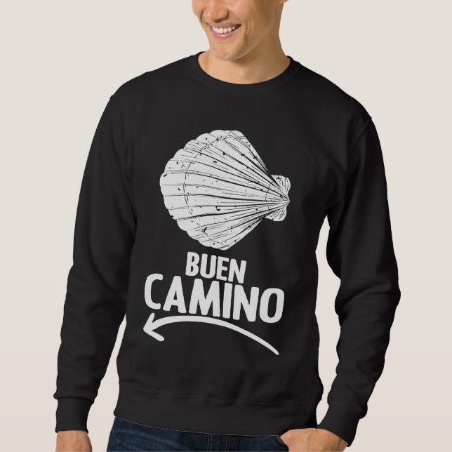 Sweatshirt Buen Camino Pilgrimage Camino De Santiago Hiker (Devant)