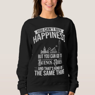 Sweatshirt Buenos Aires Argentina City Skyline Map Travel