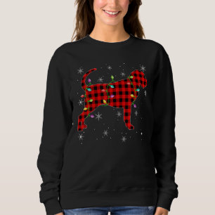 Sweatshirt Buffalo Plaid Correspondant Bloohound Chien Christ