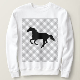 Sweatshirt Buffalo Plaid Horse Lover (Pas Si) Douleur moche