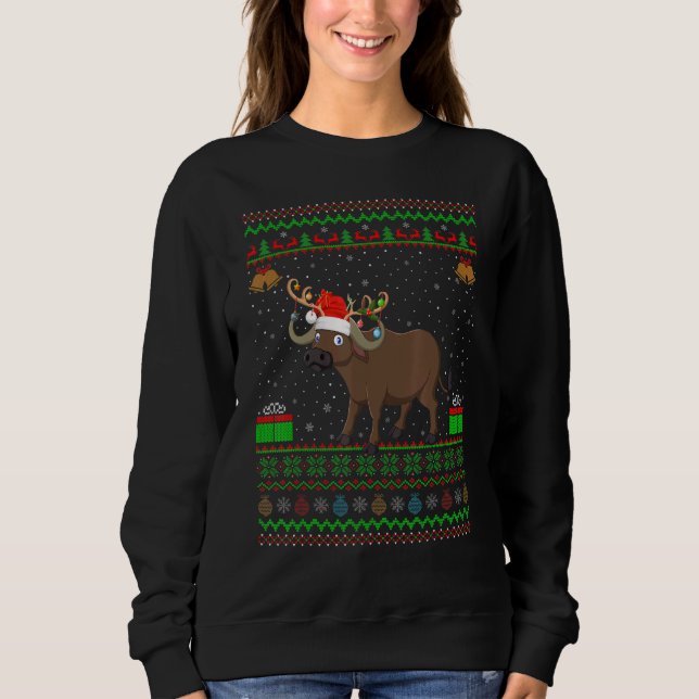 Sweatshirt Buffalo Santa Hat Correspondant Vilain Buffalo Noë (Devant)