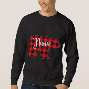 Sweatshirt Buffle de la famille du pyjama rouge carné Nana