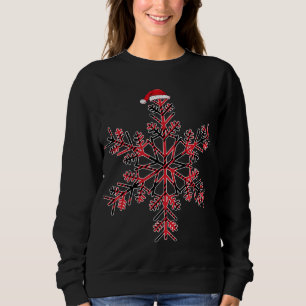 Sweatshirt Buffle de Noël rouge et noir Plaid chapeau de Père