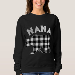 Sweatshirt Buffle noir et blanc Plaid Nana Oear Noël