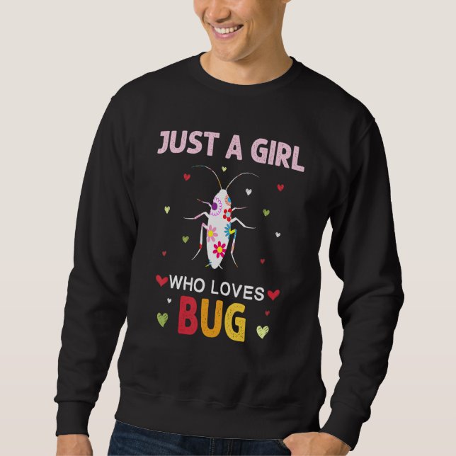 Sweatshirt Bug Juste Une Fille Qui Aime Bug Daisy Flower (Devant)
