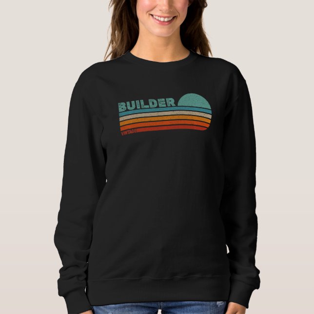 Sweatshirt BUILDER Profession de poste Travailleur salarié (Devant)