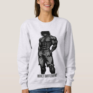 Sweatshirt Built Different Monstrous Physique Heavyweight Gym