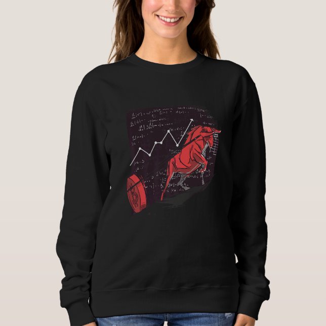 Sweatshirt Bull Cool Crypto Coin (Devant)