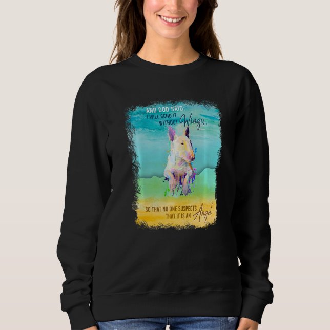 Sweatshirt Bull Terrier Anniversaire Pour Enfants Ado Love Bu (Devant)