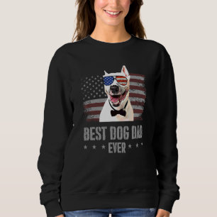 Sweatshirt Bull Terrier Meilleur Chien Papa Jamais Retro État