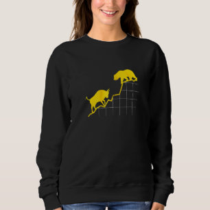 Sweatshirt Bull Vs Bear I Partage Stock Marché Etf Capital Zi