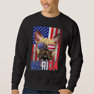Sweatshirt Bulldog 4 juillet Garçons Lunettes de soleil Usa C