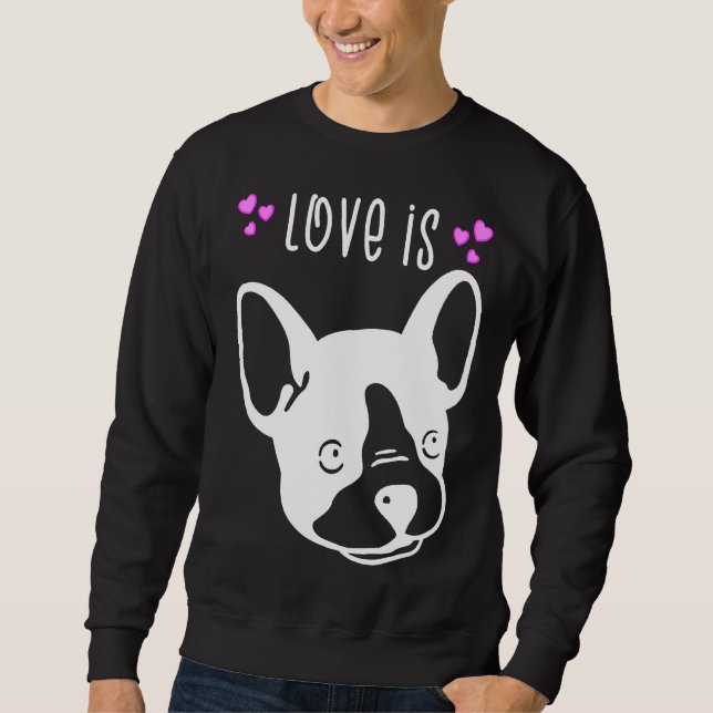Sweatshirt Bulldog Français Lovely (Devant)
