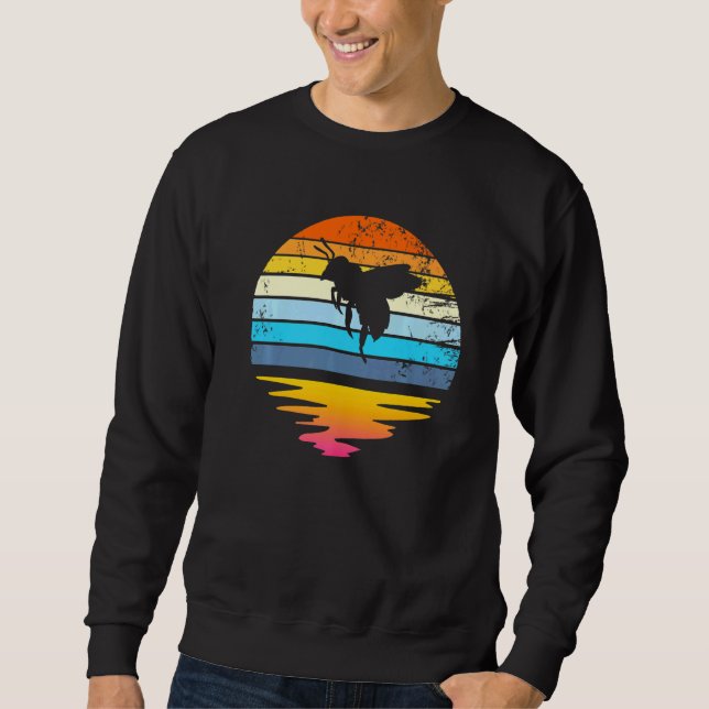 Sweatshirt Bumblebee Retro Sunset Sauvez Les Abeilles Abeille (Devant)
