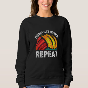 Sweatshirt Bump Set Spike Volleyball T Shirts Volleyball Love