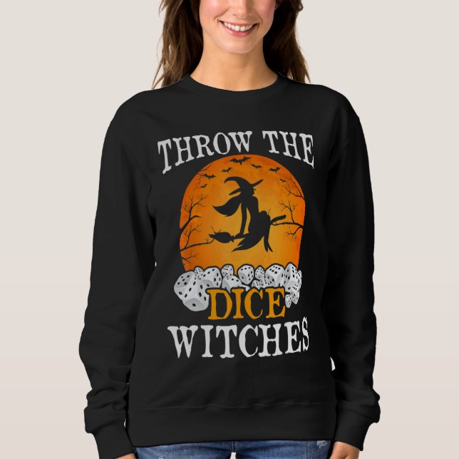 Sweatshirt Bunco Jouer Les Sorcières Dice Jeu Bunco Halloween (Devant)