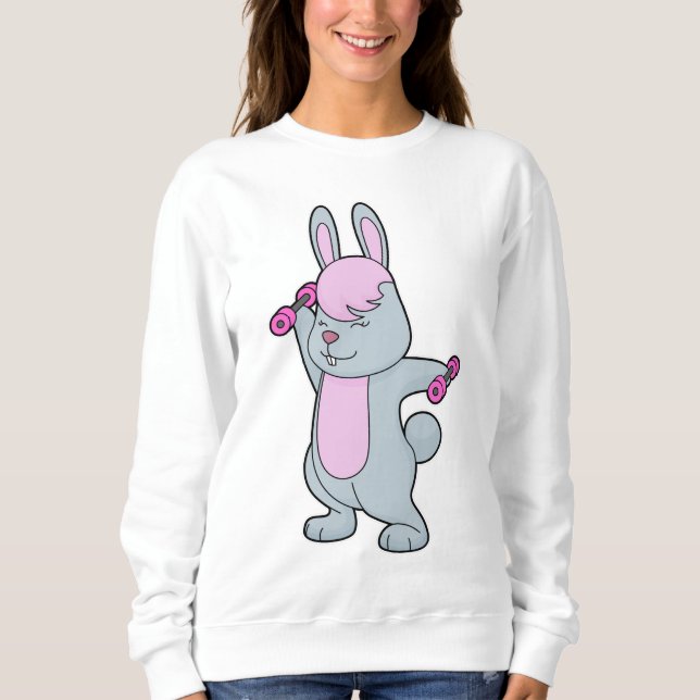 Sweatshirt Bunny Fitness Dumbbell (Devant)