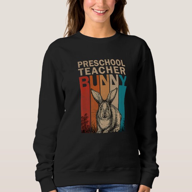Sweatshirt Bunny Graphic Correspondance Retro Enseignant prés (Devant)