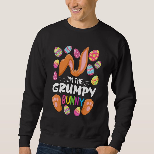 Sweatshirt Bunny Grumpy I Famille Correspondant Pâques tenue  (Devant)