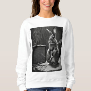Sweatshirt Bunny Jouer une guitare
