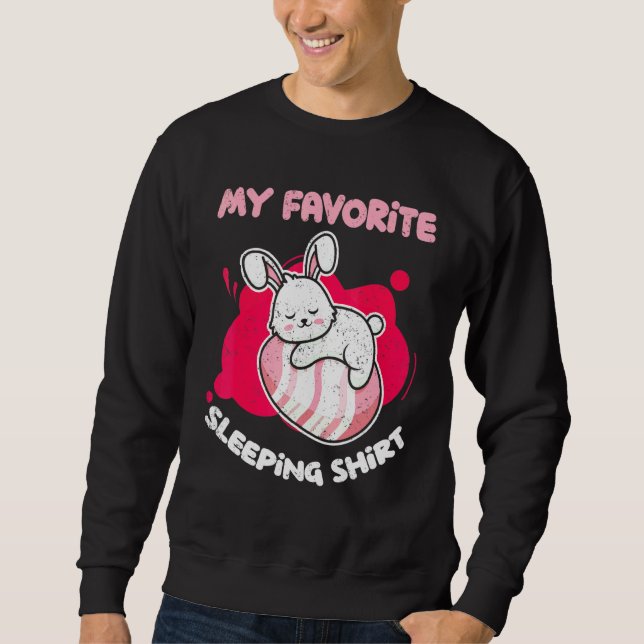 Sweatshirt Bunny Mon animal couché préféré Lapin couché (Devant)