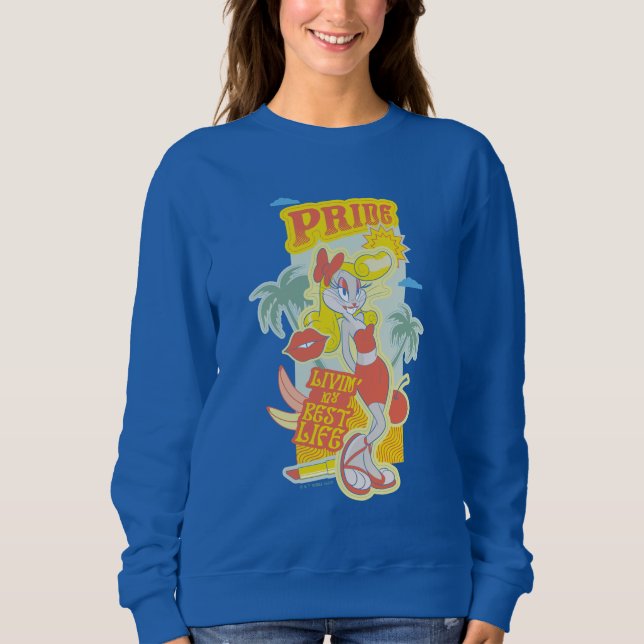 Sweatshirt BUNNY™ Pride - Livin' My Best Life (Devant)
