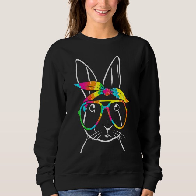 Sweatshirt Bunny Visage Dimanche Oeuf Chocolat Lapin Lapin Bo (Devant)