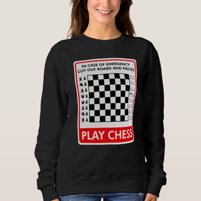 Sweatshirt Bureau d'échecs pour les déplacements d'urgence (Devant)