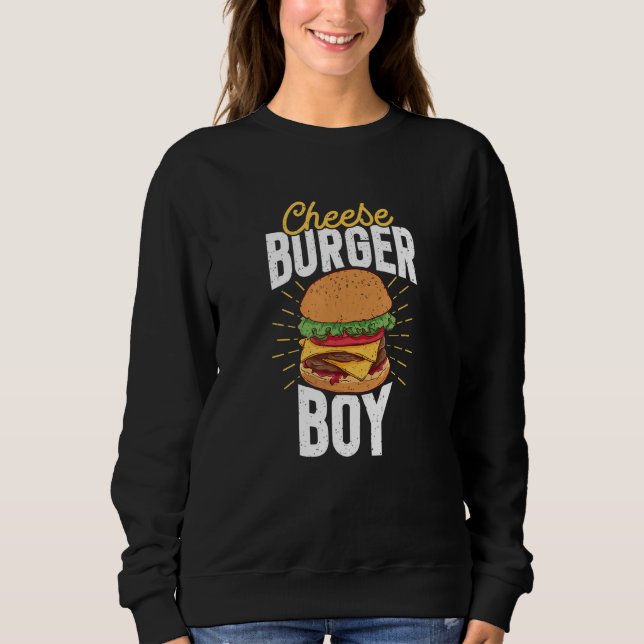 Sweatshirt Burger au fromage Boy Restauration rapide Burger M (Devant)