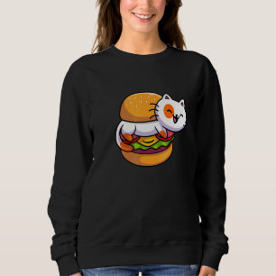 Sweatshirt Burger cheeseburgers hamburger snacks restauration