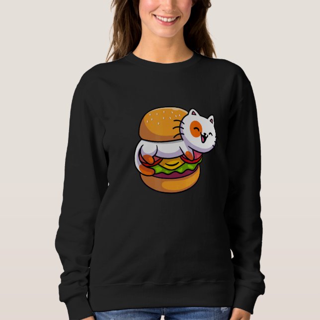 Sweatshirt Burger cheeseburgers hamburger snacks restauration (Devant)