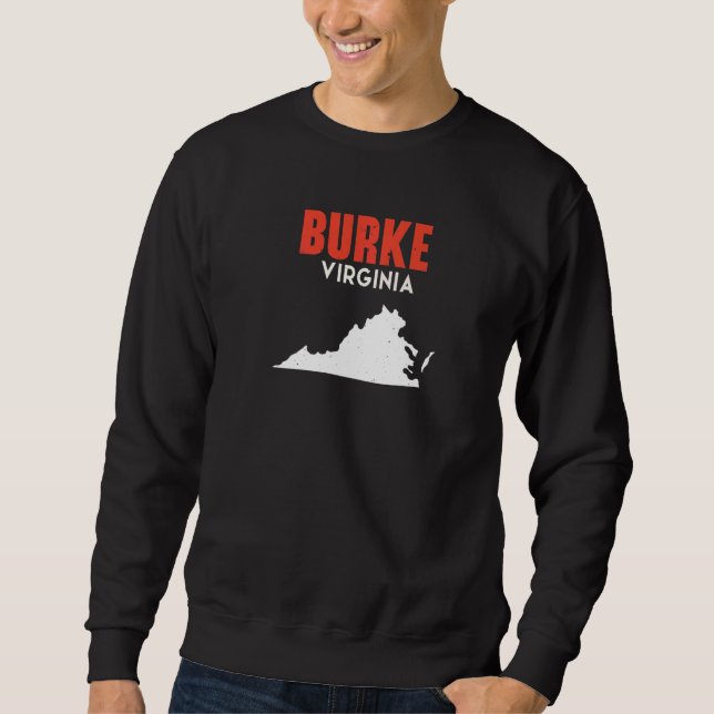 Sweatshirt Burke Virginia USA State America Travel Virginian  (Devant)